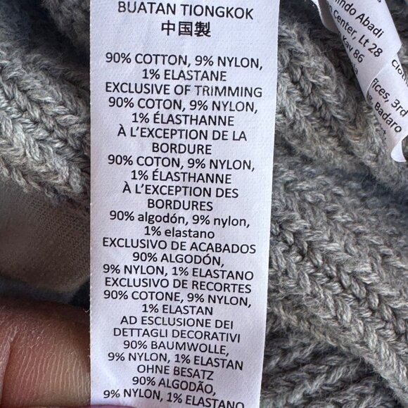 Alo Yoga Domain Rib Knit Sweatpant  Size Small Athletic Heather Grey - Picture 5 of 8